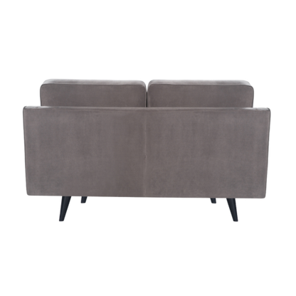 Daffy 2 Seat Sofa Stone Grey Velvet