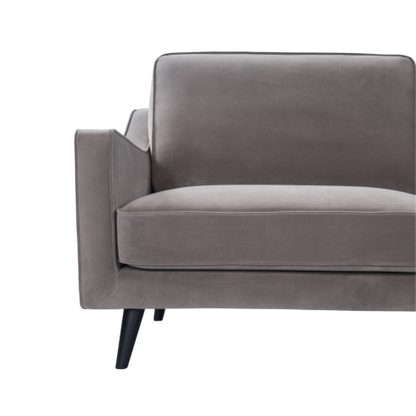 Daffy 2 Seat Sofa Stone Grey Velvet