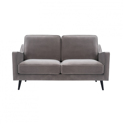 Daffy 2 Seat Sofa Stone Grey Velvet