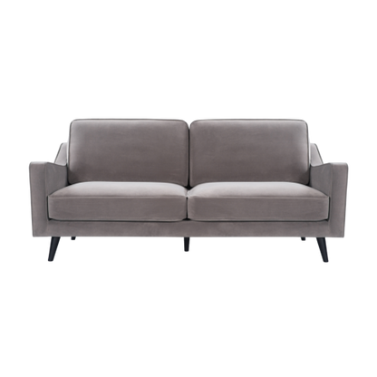 Daffy 2.5 Seat Sofa Stone Grey Velvet