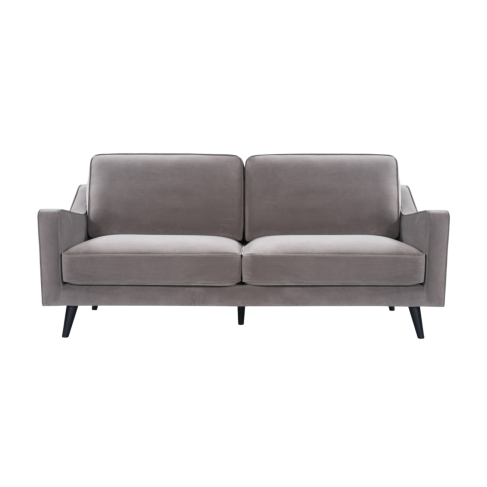 Daffy 2.5 Seat Sofa Stone Grey Velvet