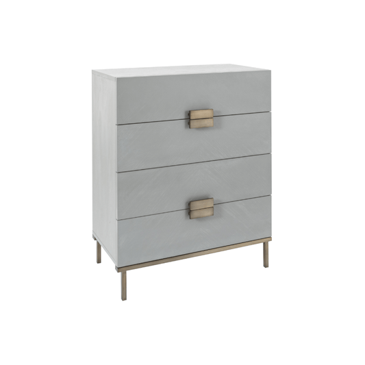 Lilly 4 Drawer Chest - Grey