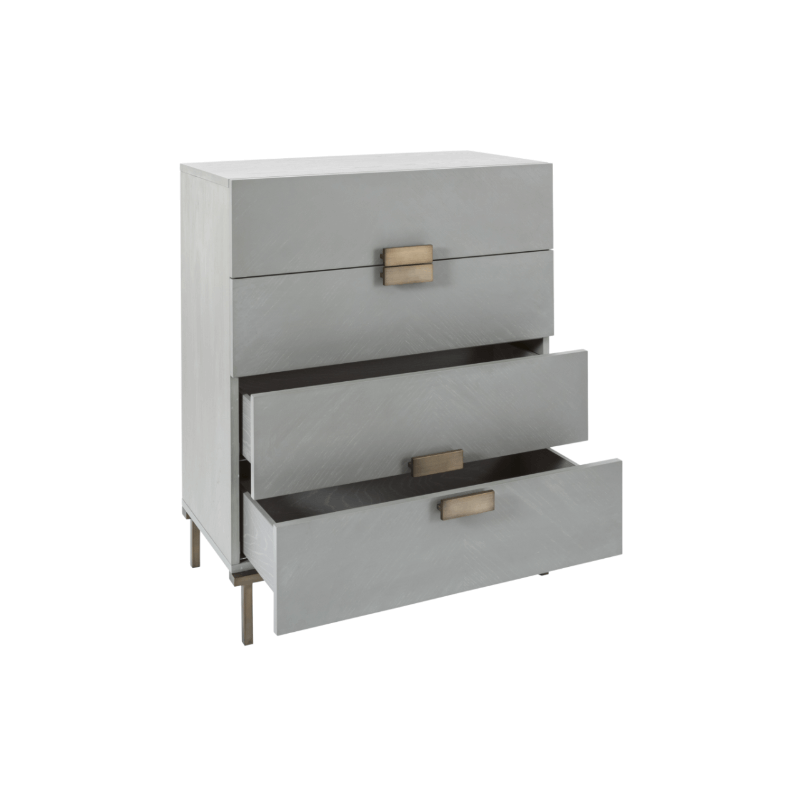 Lilly 4 Drawer Chest - Grey