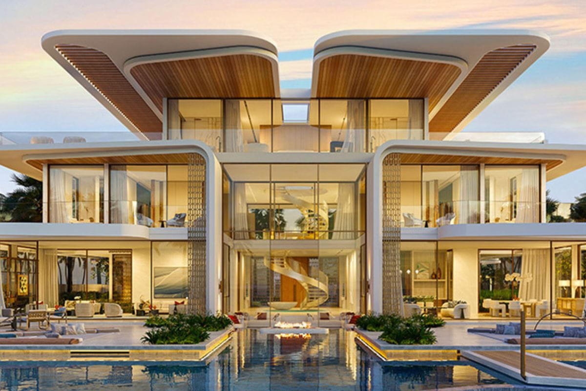 Luxury villa aluminium work in Dubai including windows and railings