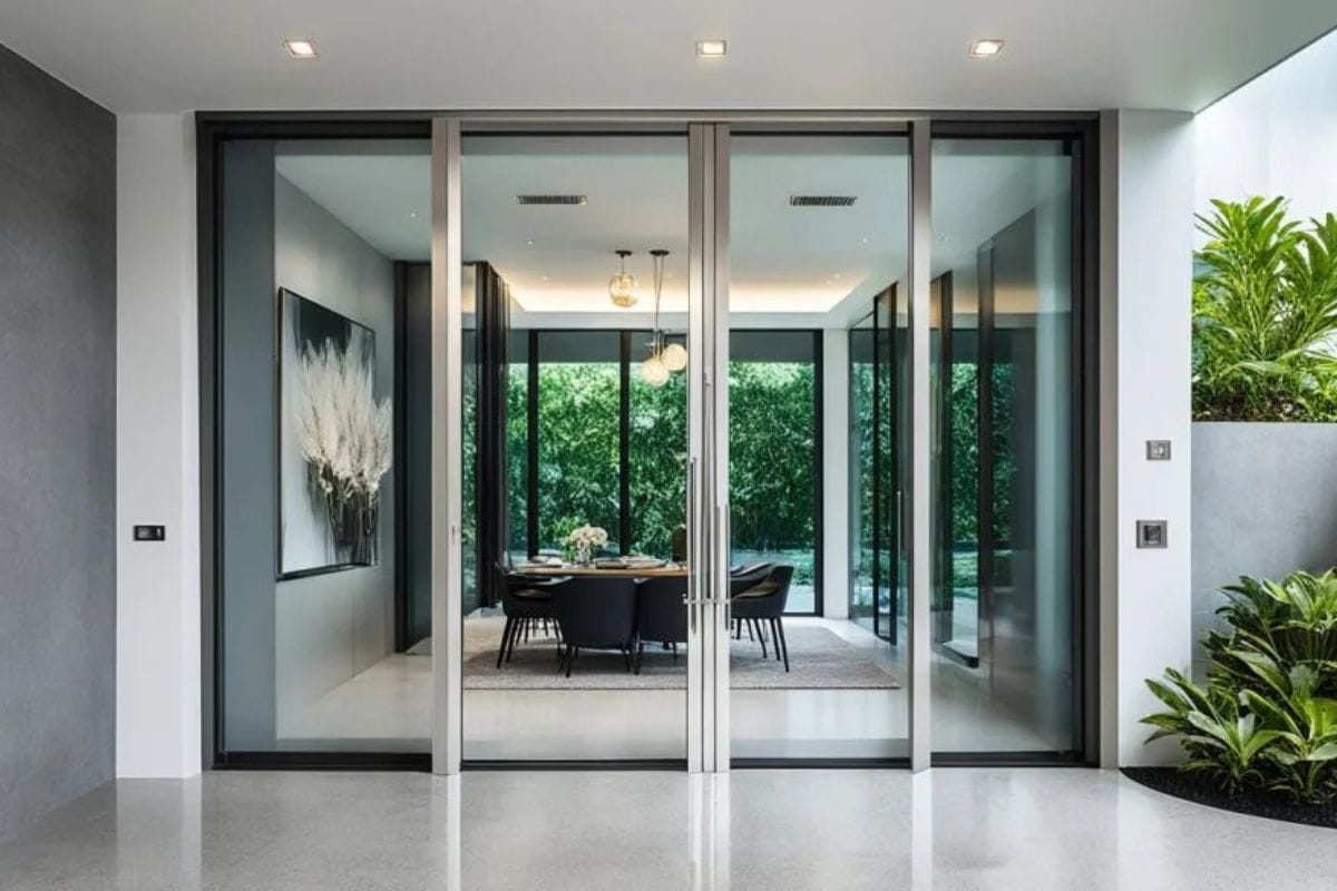 Aluminium and glass fabrication workshop in the UAE producing window and door frames